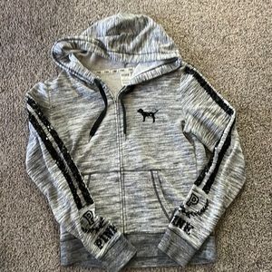 PINK zip up hoodie jacket